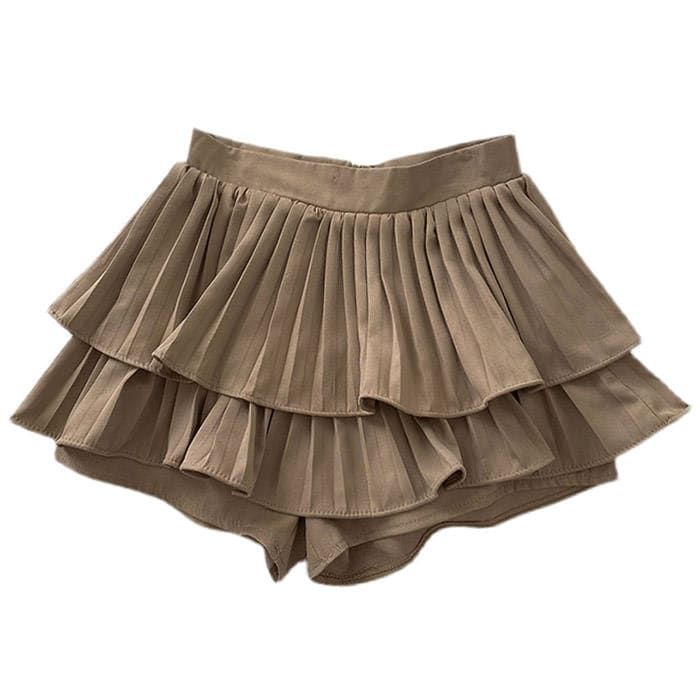 Ruffle Mini Short Skirt - Skirt