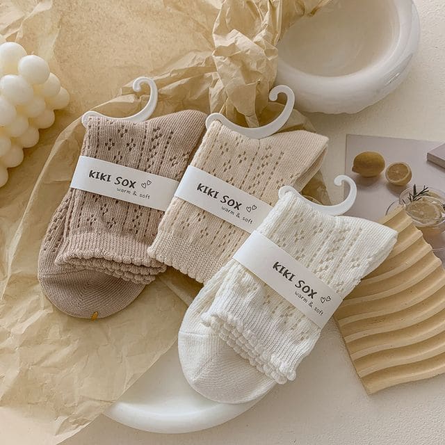 Ruffle Trim Socks Set