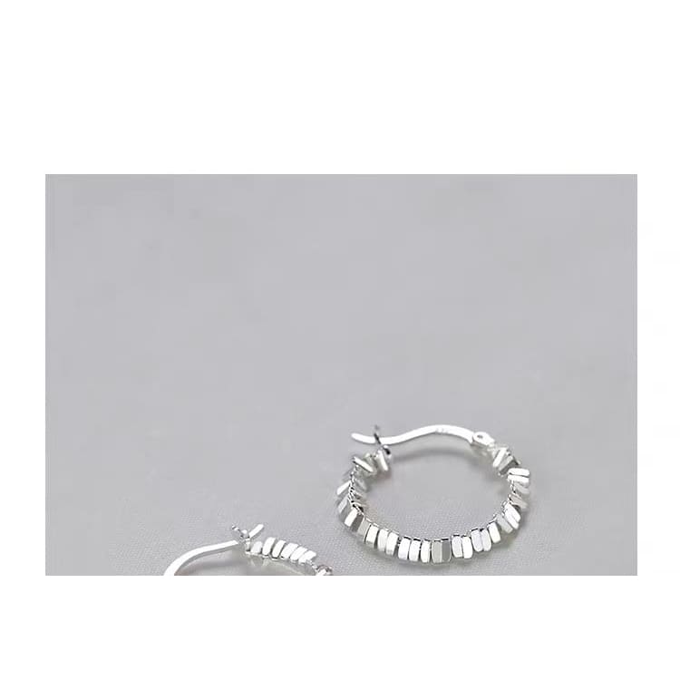 S925 Sterling Silver Hoop Earring