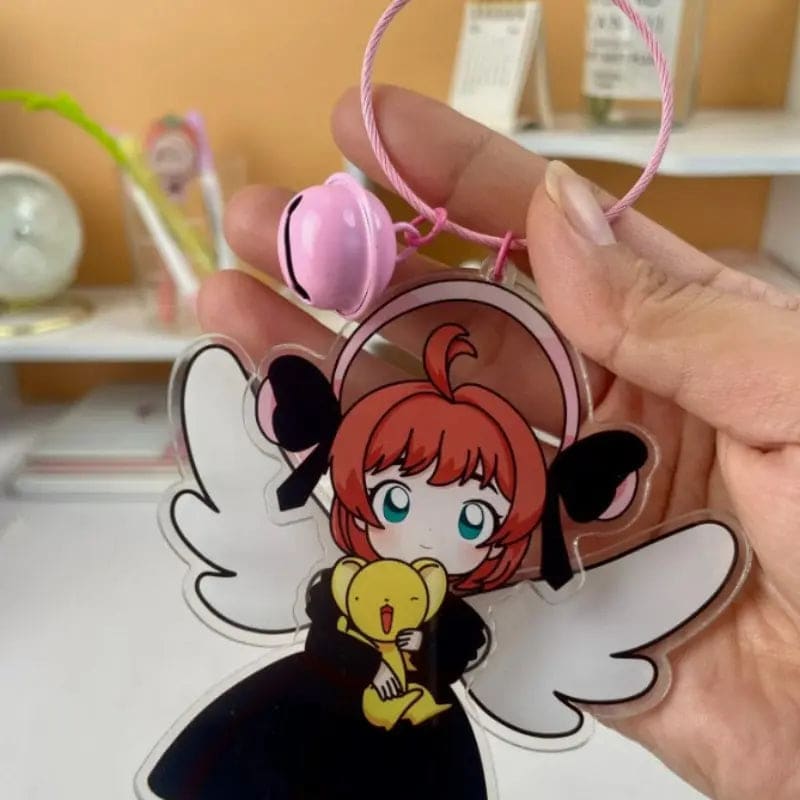 Kawaii Aesthetic Y2K Cute Fairy Sakura Wing Keychain Pendant MK Kawaii Store