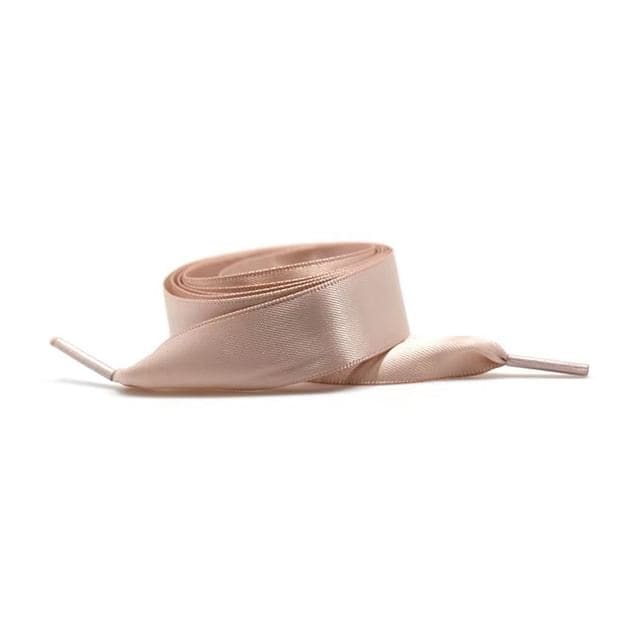 Satin Ribbon Shoelaces - Nude Pink / 120cm