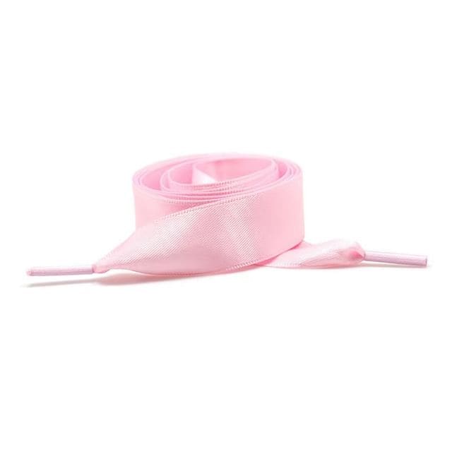 Satin Ribbon Shoelaces - Pink / 120cm