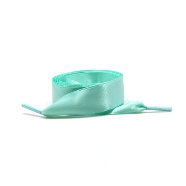 Satin Ribbon Shoelaces - Tiffany Blue / 120cm