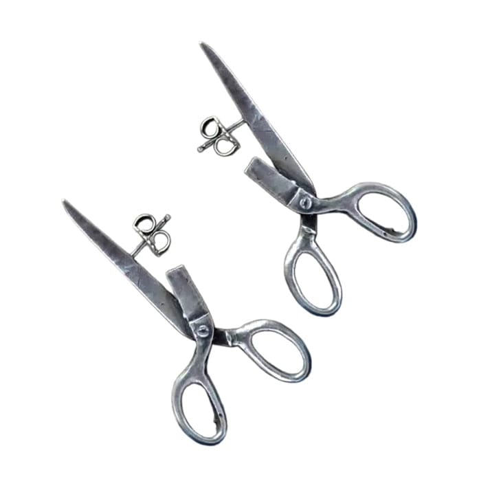 Scissors Earrings - Standart / Silver - earrings