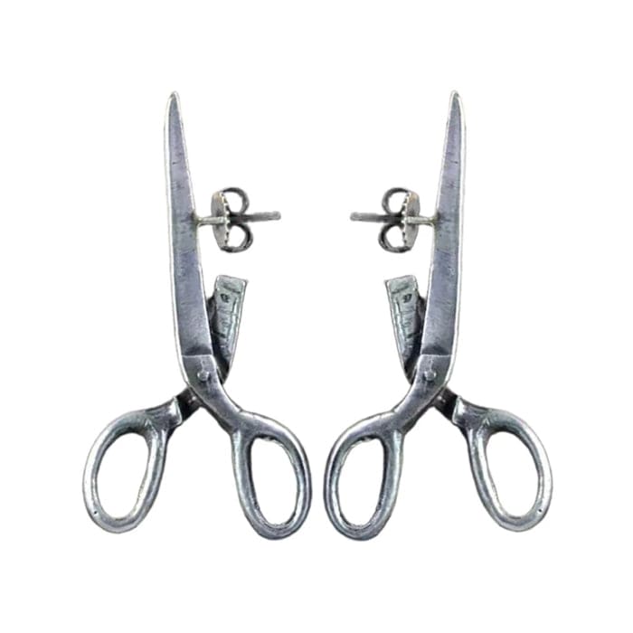 Scissors Earrings - Standart / Silver - earrings