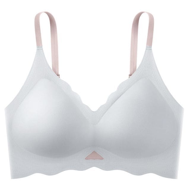 Seamless Wireless Bra - Light Blue / S