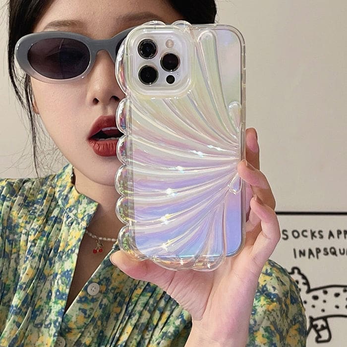 Seashell Holographic iPhone Case - IPhone Case