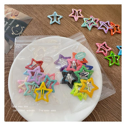 Set of 10: Star Hair Clip