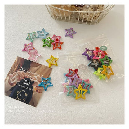 Set of 10: Star Hair Clip