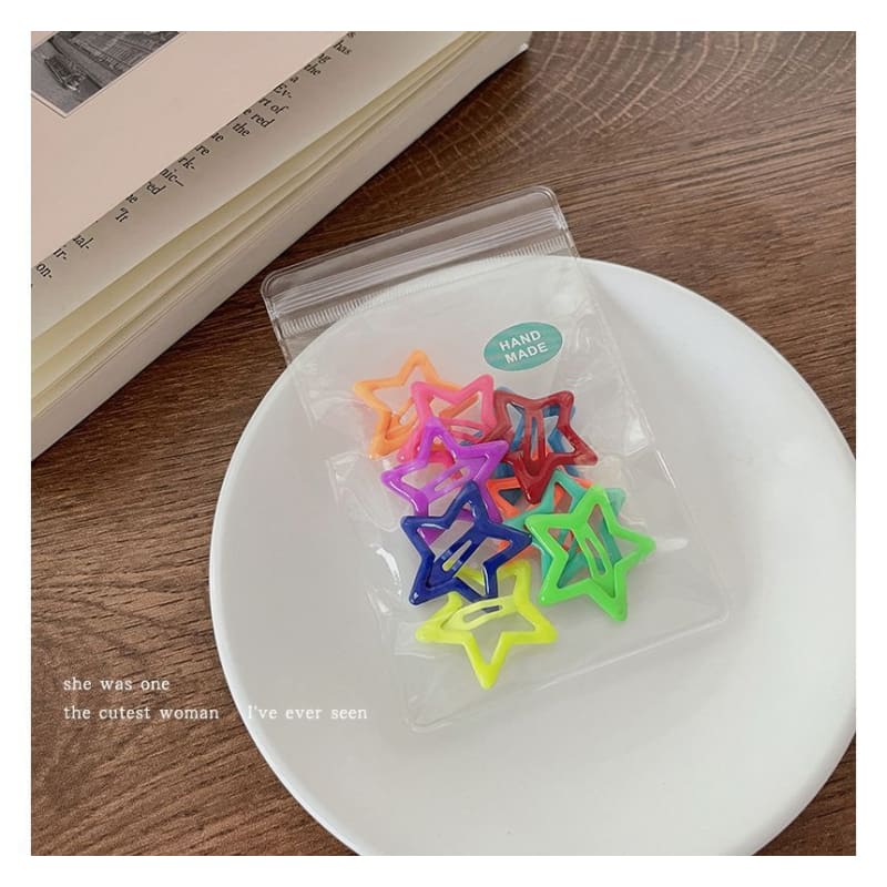 Set of 10: Star Hair Clip