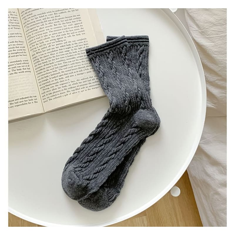 Set of 2 / 4: Contrast Trim Socks