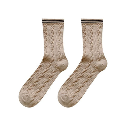 Set of 2 / 4: Contrast Trim Socks