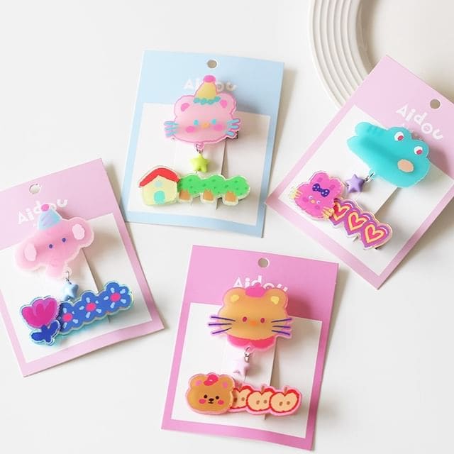 Set of 2: Cartoon Hair Clip