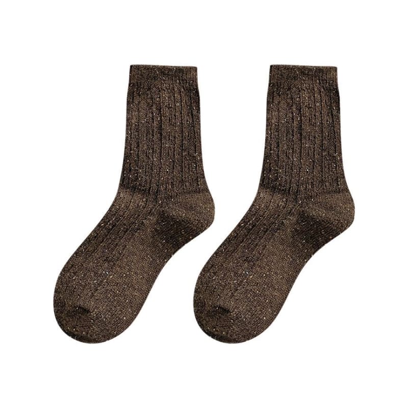 Set of 2 Pairs: Pain Splatter Ribbed Socks