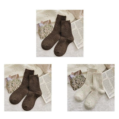 Set of 2 Pairs: Pain Splatter Ribbed Socks - Set of 3 Pairs