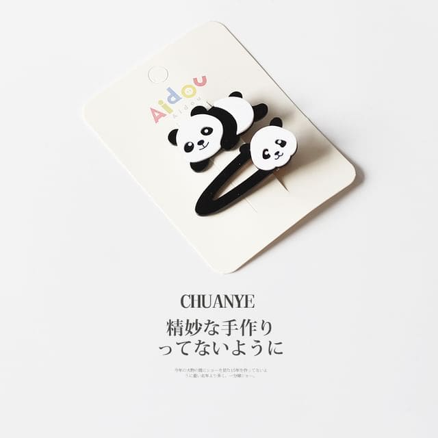 Set of 2: Panda Hair Clip - Set Of 2 - Hair Clip - 02