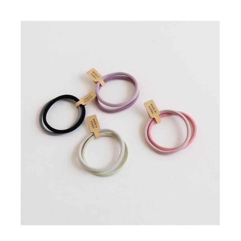 Set of 2: Plain Hair Tie