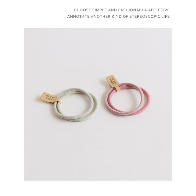 Set of 2: Plain Hair Tie