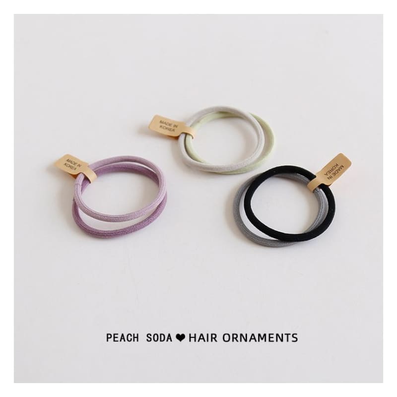 Set of 2: Plain Hair Tie