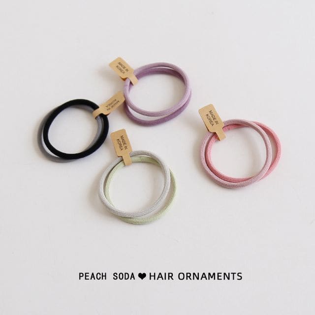 Set of 2: Plain Hair Tie