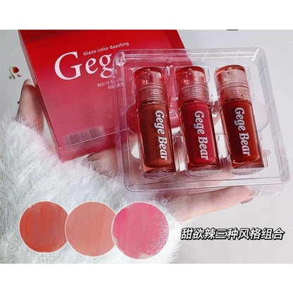 Set of 3: Dazzling Water Lip Gloss - 2 Types