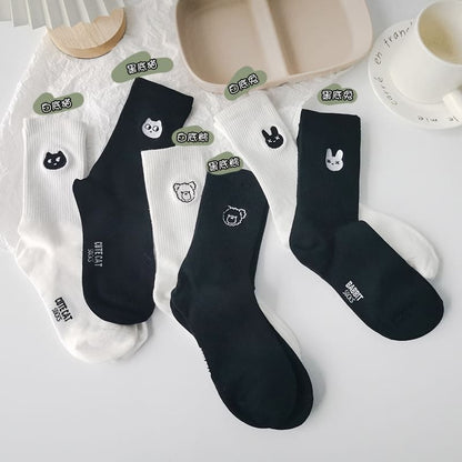 Set Of 3 Pairs: Animal Socks