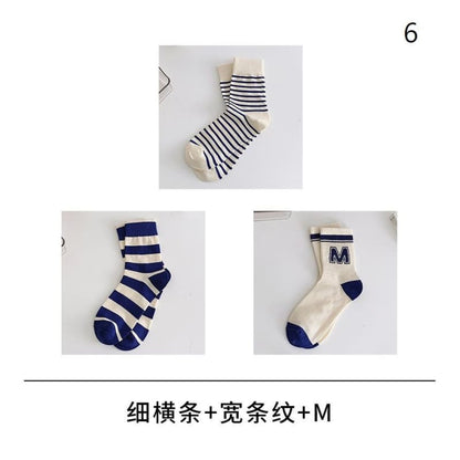 Set Of 3 Pairs: Print Socks