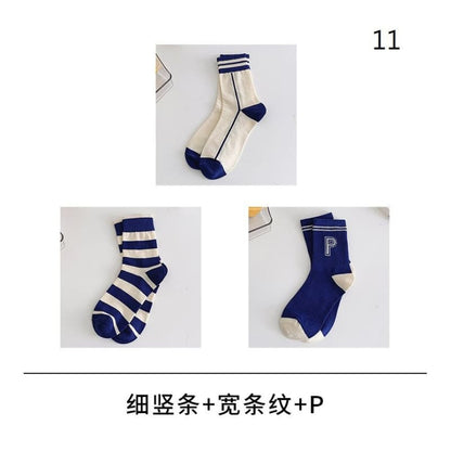 Set Of 3 Pairs: Print Socks