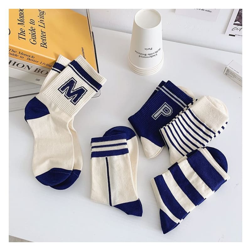 Set Of 3 Pairs: Print Socks