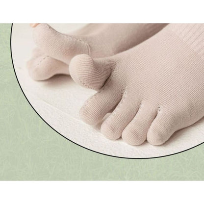 Set Of 3 Pairs: Toe Socks