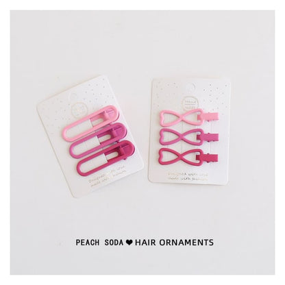 Set of 3: Plain Hair Clip