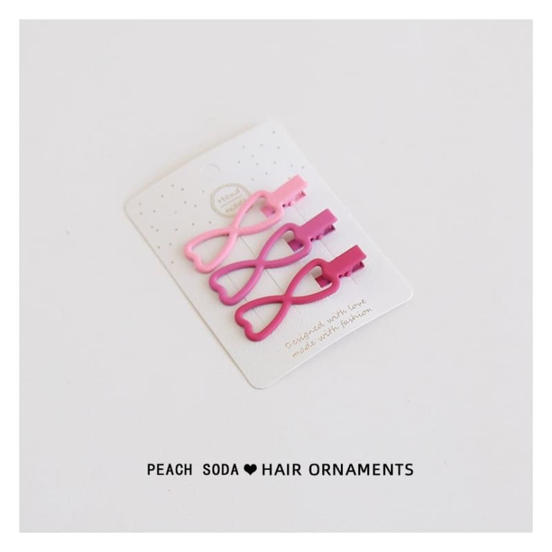 Set of 3: Plain Hair Clip