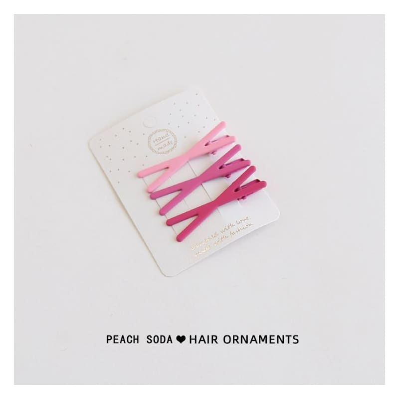 Set of 3: Plain Hair Clip