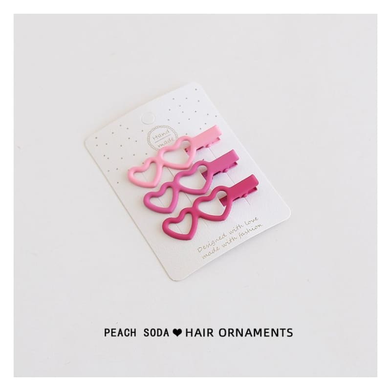 Set of 3: Plain Hair Clip