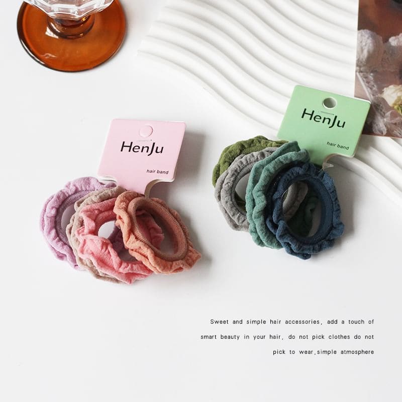 Set of 4: Plain Hair Tie