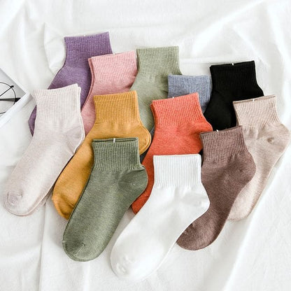 Set of 5 Pairs: Plain Socks Egirldoll