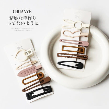 Set of 6: Alloy Hair Clip