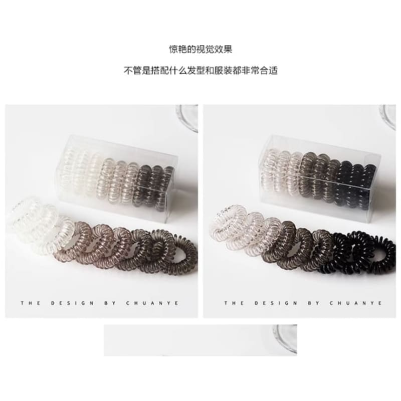 Set of 9: Coil Hair Tie