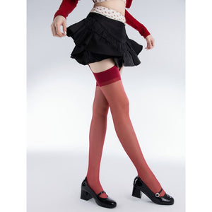 Sexy Fairy Suspender Tights - Red - Tights
