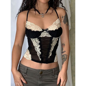 Sexy Lace Floral Camisole SpreePicky