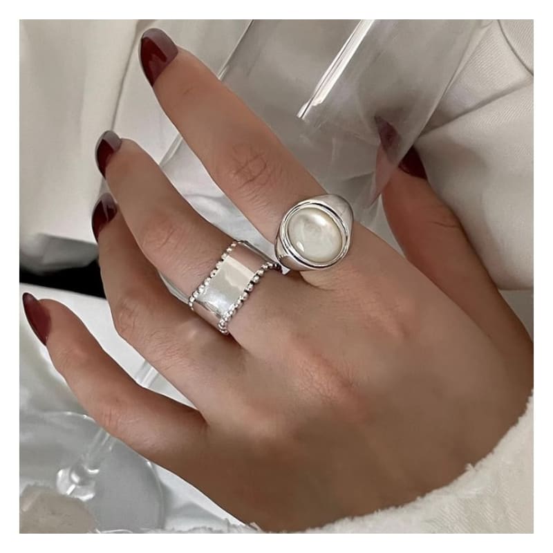 Shell Alloy Open Ring