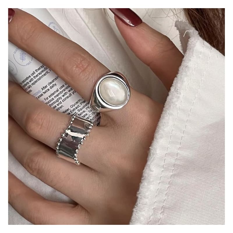 Shell Alloy Open Ring