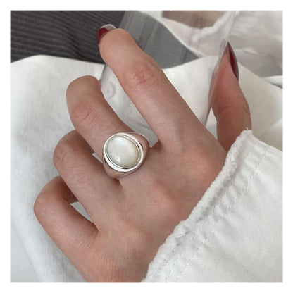 Shell Alloy Open Ring