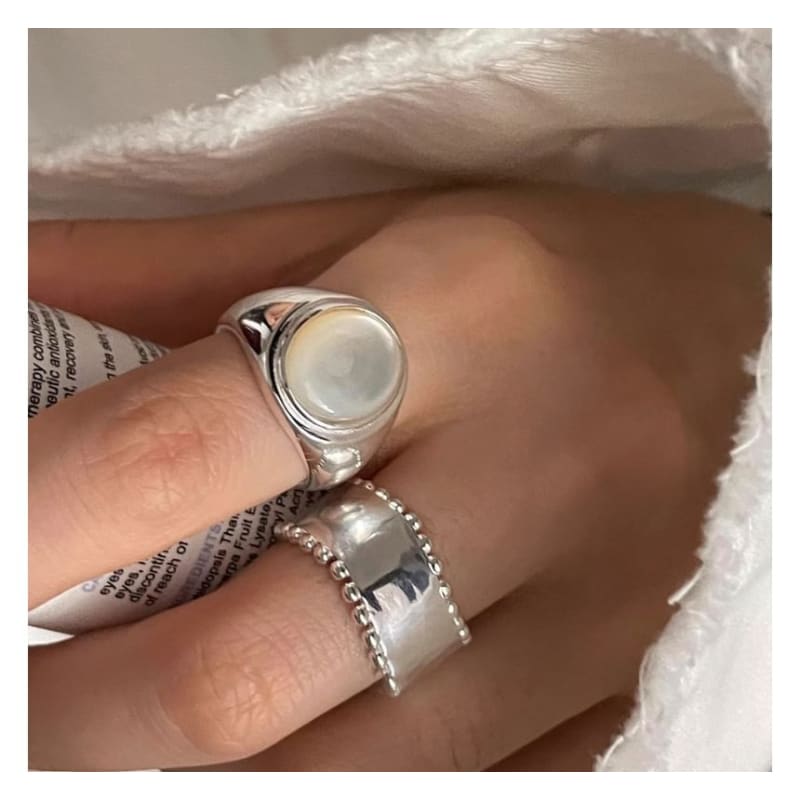 Shell Alloy Open Ring