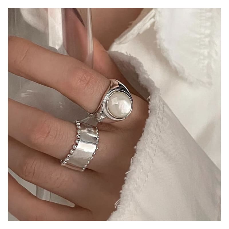 Shell Alloy Open Ring