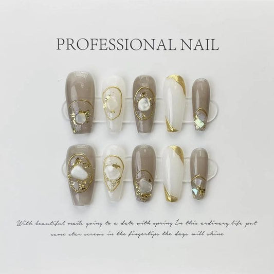 Shell Faux Nail Tips