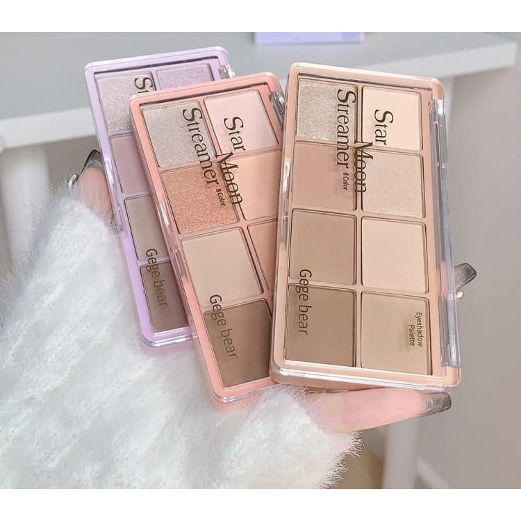 Shimmer 8 Colors Eyeshadow Palette - Pink Blossom