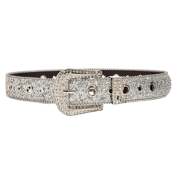 Shining Rhinestone Belt - Belts