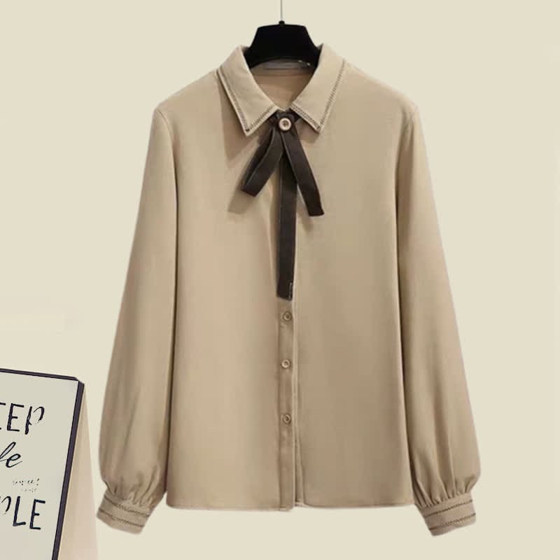 Shirt Pleated Skirt Pocket Wool Jacket Coat - Shirt / M