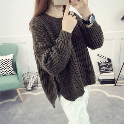 Side-Detail Oversized Sweater